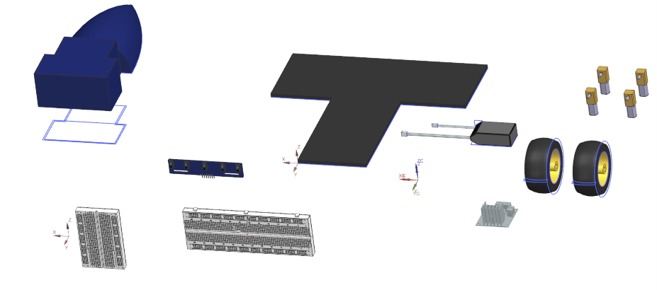 Line robot — CAD assembly